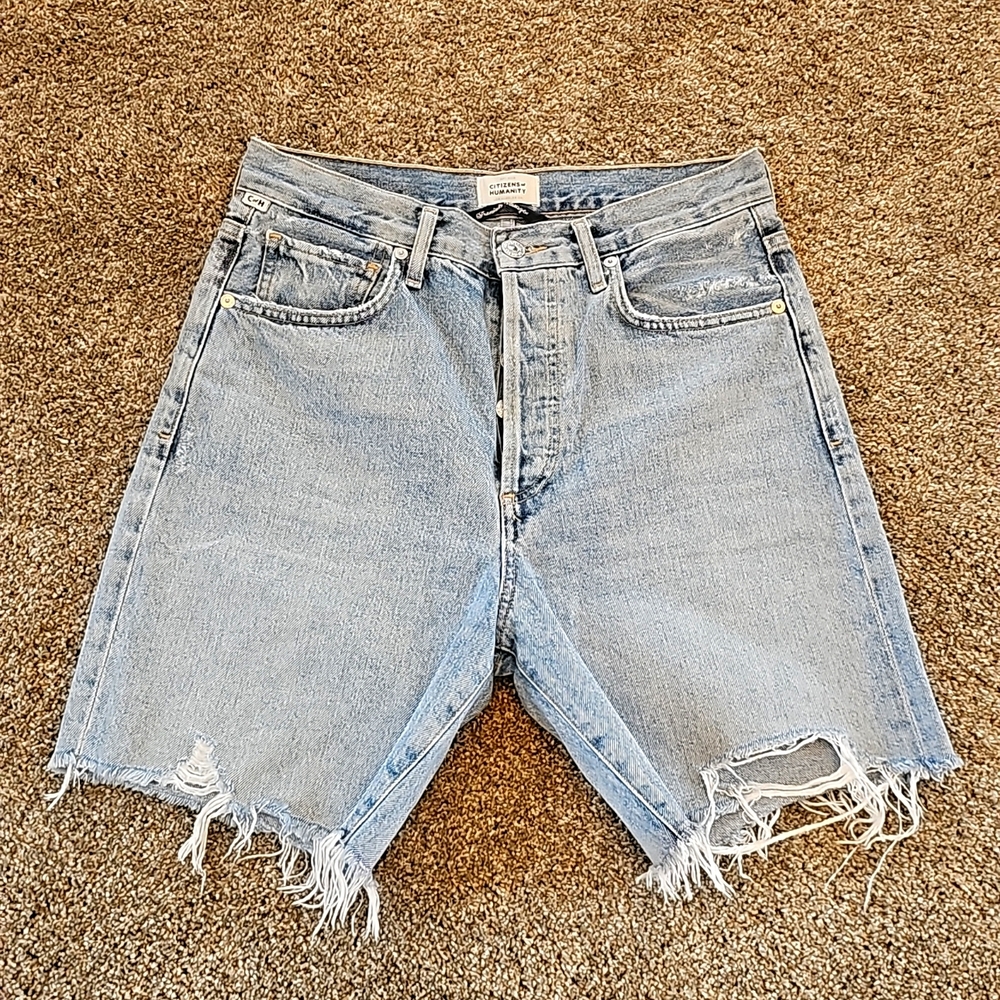 Citizens of Humanity "Camilla" light blue denim shorts. Ladies size 26.